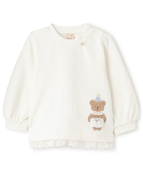 petit main（プティマイン）の「アニマルモチーフアップリケトレーナー（スウェット・キッズ・ブラック/レッド/アイボリー/ラベンダー・100cm/80ｃｍ/90cm/120cm/110cm/130cm）」の9枚目の写真