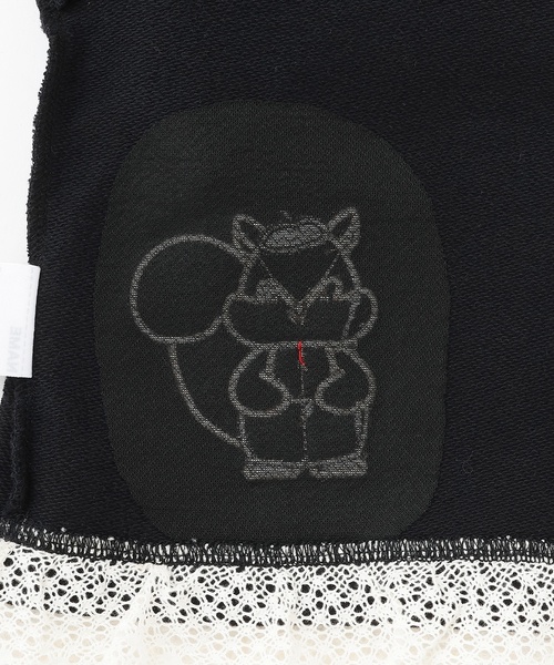 petit main（プティマイン）の「アニマルモチーフアップリケトレーナー（スウェット・キッズ・ブラック/レッド/アイボリー/ラベンダー・100cm/80ｃｍ/90cm/120cm/110cm/130cm）」の15枚目の写真