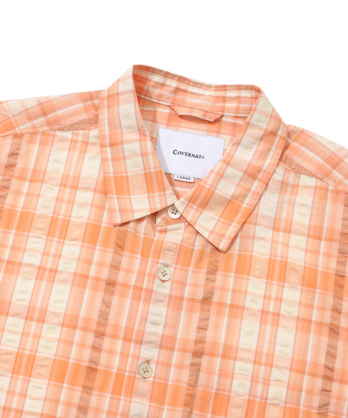 COVERNAT(カバーナット)の「マルチチェックハーフシャツサーモン(シャツ/ブラウス・レディース・その他・MEDIUM/LARGE/X-LARGE/SMALL)」の3枚目の写真