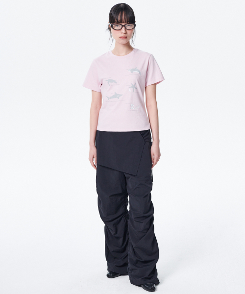runningHIGH（ランニングハイ）の「マリンライフ H/S Tシャツ [ピンク]（Tシャツ/カットソー・レディース・その他・FREE）」の2枚目の写真