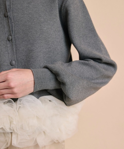 チュールぺプラムニット（ニット/セーター）｜EIMY ISTOIRE（エイミー