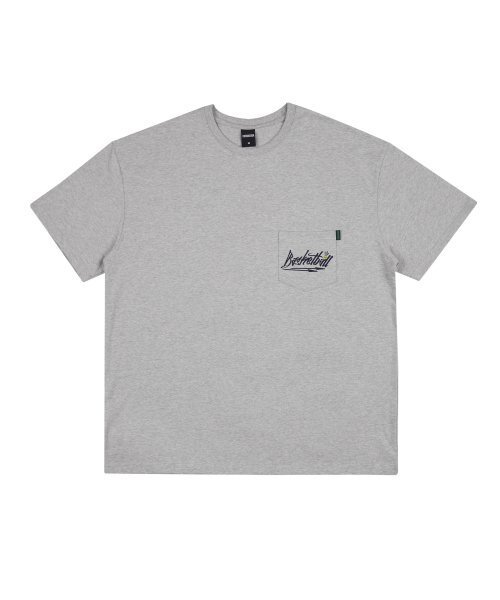 CREAM SODA LAB（クリームソーダラボ）の「バスケットボールオーバーサイズヘビーウェイトポケット半袖Tシャツグレー黒（Tシャツ/カットソー・メンズ・その他・LARGE/X-LARGE/MEDIUM）」の2枚目の写真