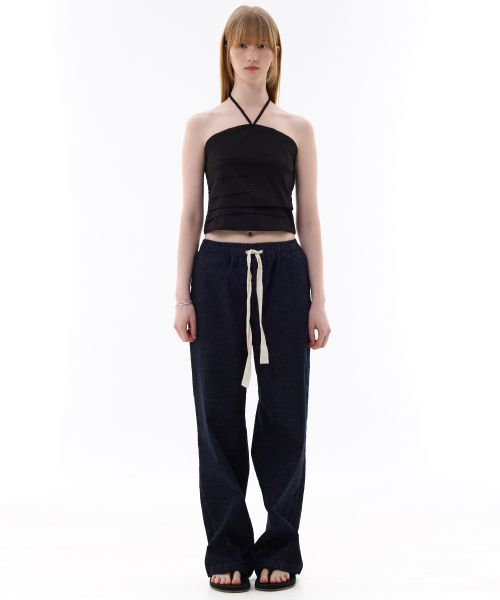 ARI(アリ)の「MELLIFLUOUS STRING TUBE TOP / BLACK(シャツ/ブラウス・レディース・ブラック・FREE)」の2枚目の写真