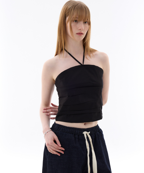 ARI(アリ)の「MELLIFLUOUS STRING TUBE TOP / BLACK(シャツ/ブラウス・レディース・ブラック・FREE)」の5枚目の写真