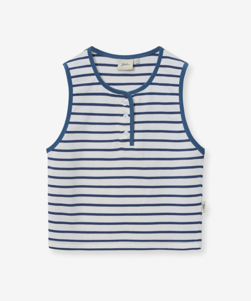 YALE(イェール)の「ウィメンズストライプタンクトップ_ネイビー(Tシャツ/カットソー・レディース・その他・SMALL/MEDIUM)」の1枚目の写真