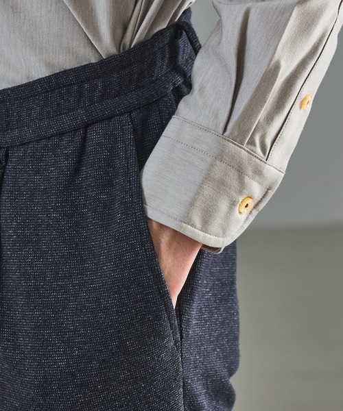 ABAHOUSE（アバハウス）の「【セットアップ対応】WOOL×COTTON ムリネ ジャージ ー イージースラックス / 2WAYストレッチ（その他パンツ・メンズ・グレー/ブラウン/ネイビー・44/46/48/50）」の7枚目の写真