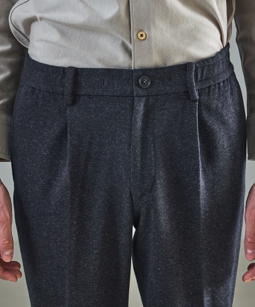 ABAHOUSE（アバハウス）の「【セットアップ対応】WOOL×COTTON ムリネ ジャージ ー イージースラックス / 2WAYストレッチ（その他パンツ・メンズ・グレー/ブラウン/ネイビー・44/46/48/50）」の9枚目の写真