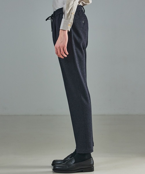 ABAHOUSE（アバハウス）の「【セットアップ対応】WOOL×COTTON ムリネ ジャージ ー イージースラックス / 2WAYストレッチ（その他パンツ・メンズ・グレー/ブラウン/ネイビー・44/46/48/50）」の4枚目の写真