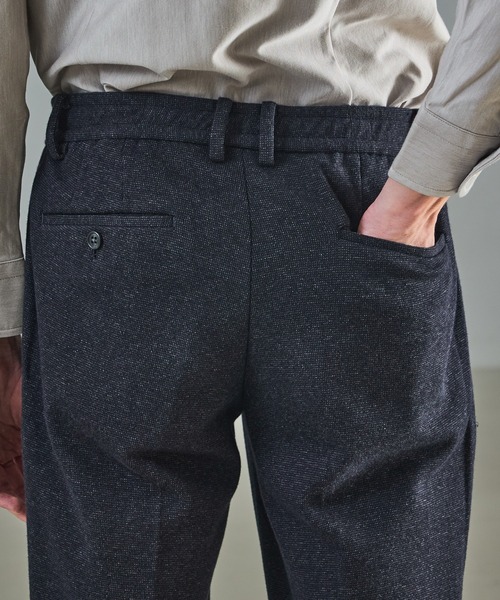 ABAHOUSE（アバハウス）の「【セットアップ対応】WOOL×COTTON ムリネ ジャージ ー イージースラックス / 2WAYストレッチ（その他パンツ・メンズ・グレー/ブラウン/ネイビー・44/46/48/50）」の8枚目の写真