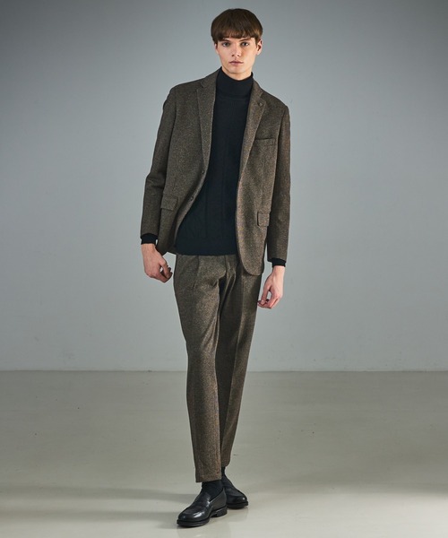 ABAHOUSE（アバハウス）の「【セットアップ対応】WOOL×COTTON ムリネ ジャージ ー イージースラックス / 2WAYストレッチ（その他パンツ・メンズ・グレー/ブラウン/ネイビー・44/46/48/50）」の17枚目の写真