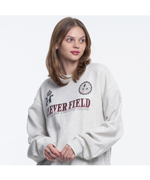 CLEVER FIELD（クレバーフィールド）の「シーズンエンブレムワイドスウェットシャツ_オートミール（スウェット）」