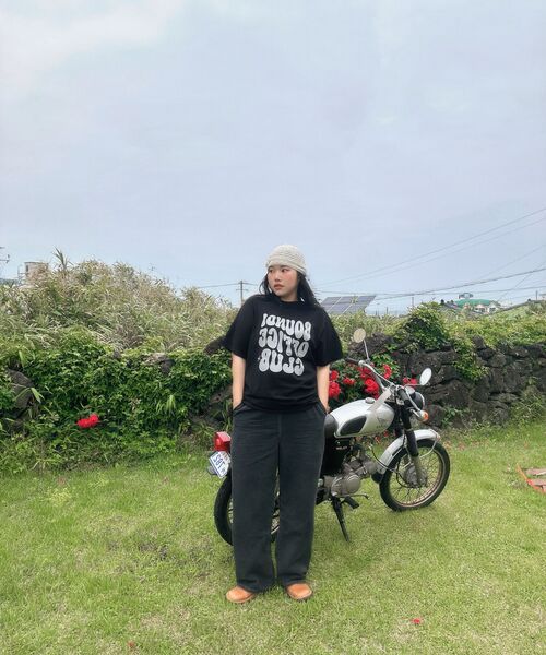 bounDary（バウンダリー）の「ソフトコットンオーバーフィットオフィスクラブ半袖[ブラック]（Tシャツ/カットソー・メンズ・その他・MEDIUM/LARGE/X-LARGE）」の8枚目の写真