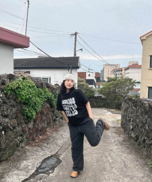 bounDary（バウンダリー）の「ソフトコットンオーバーフィットオフィスクラブ半袖[ブラック]（Tシャツ/カットソー・メンズ・その他・MEDIUM/LARGE/X-LARGE）」の9枚目の写真