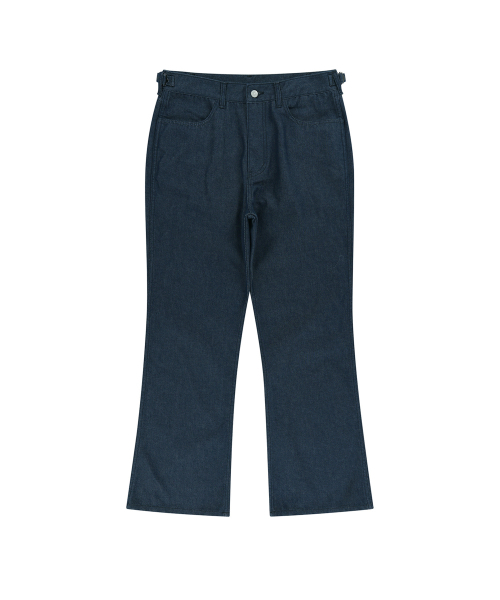 ENDOOR（エンドア）の「flare washed denim pants (indigo blue)（デニムパンツ・メンズ・インディゴブルー・1/2/3）」の2枚目の写真