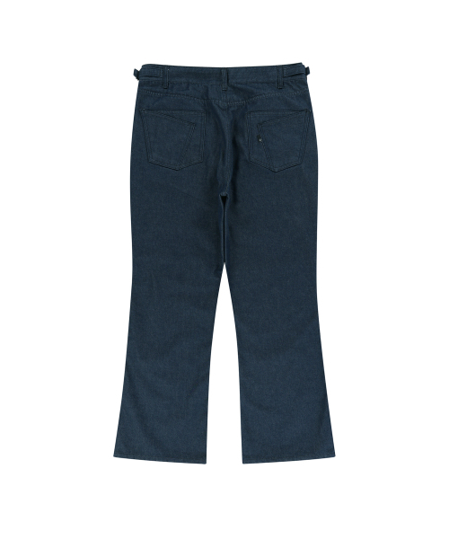 ENDOOR（エンドア）の「flare washed denim pants (indigo blue)（デニムパンツ・メンズ・インディゴブルー・1/2/3）」の3枚目の写真
