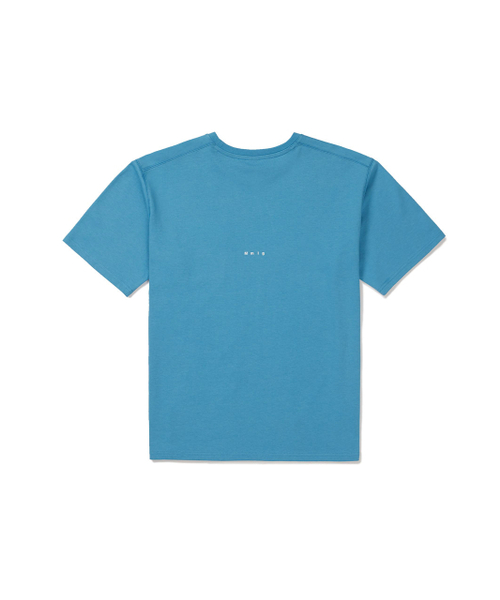 MMLG（エムエムエルジー）の「[Mmlg] WE LOGO POCKET HF-T (TURQUOISE BLUE)（Tシャツ/カットソー・レディース・その他・MEDIUM/LARGE/X-LARGE/X-SMALL/SMALL）」の2枚目の写真