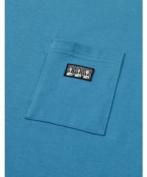 MMLG（エムエムエルジー）の「[Mmlg] WE LOGO POCKET HF-T (TURQUOISE BLUE)（Tシャツ/カットソー・レディース・その他・MEDIUM/LARGE/X-LARGE/X-SMALL/SMALL）」の4枚目の写真