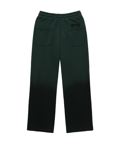UNGIMMICK(アンジミック)の「SPRAY WASHED PLEATED SWEAT PANTS (DEEP GREEN)(スウェットパンツ・メンズ・その他・MEDIUM/LARGE)」の2枚目の写真