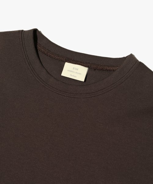 ESN(イーエスエヌ)の「ピュアヘビー半袖Tシャツブラウン(Tシャツ/カットソー・メンズ・その他・LARGE/MEDIUM/X-LARGE)」の2枚目の写真