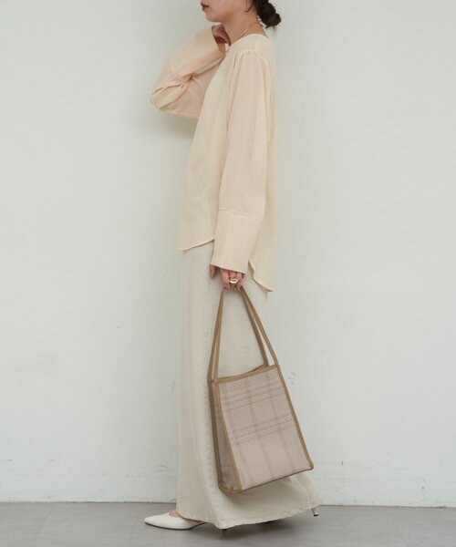 GALLARDAGALANTE（ガリャルダガランテ）の「【2.718】トリミングトート S（トートバッグ・レディース・ブラック/ベージュ・FREE）」の12枚目の写真