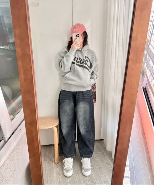 COSO（コソ）の「CCエッセンシャルフードパーカー（グレー）（パーカー・レディース・その他・MEDIUM/LARGE）」の4枚目の写真
