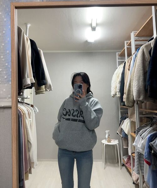 COSO（コソ）の「CCエッセンシャルフードパーカー（グレー）（パーカー・レディース・その他・MEDIUM/LARGE）」の6枚目の写真