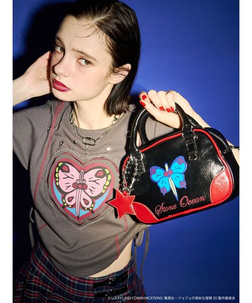 jouetie（ジュエティ）の「【アニメ『ジョジョの奇妙な冒険 ストーンオーシャン』×jouetie】ミニボストンBAG（ボストンバッグ・レディース・ブラック/シルバー・FREE）」の3枚目の写真