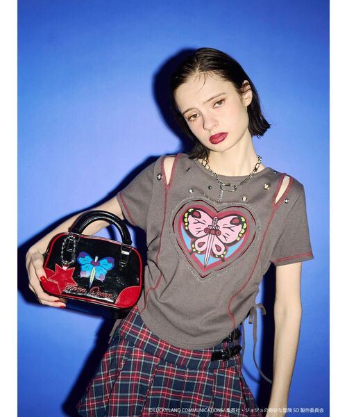 jouetie（ジュエティ）の「【アニメ『ジョジョの奇妙な冒険 ストーンオーシャン』×jouetie】ミニボストンBAG（ボストンバッグ・レディース・ブラック/シルバー・FREE）」の5枚目の写真