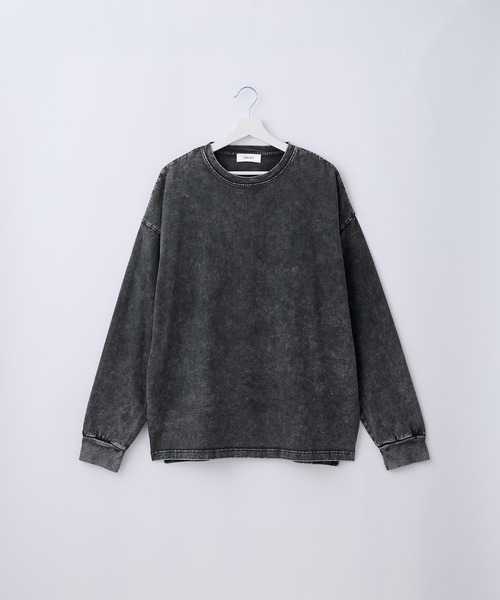 SERACE(セラス)の「【SERACE】Heavy weight loose vintage chemical long tee / ヘビーウェイトルーズヴィンテージケミカルロンT(Tシャツ/カットソー・メンズ・ホワイト系/ブラック系/グレー系・L/S/M)」の10枚目の写真