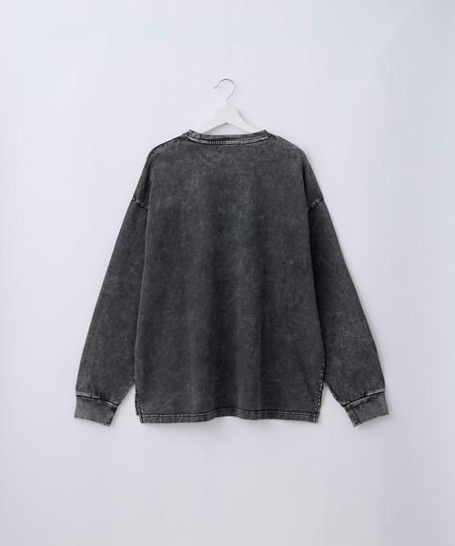 SERACE(セラス)の「【SERACE】Heavy weight loose vintage chemical long tee / ヘビーウェイトルーズヴィンテージケミカルロンT(Tシャツ/カットソー・メンズ・ホワイト系/ブラック系/グレー系・L/S/M)」の11枚目の写真