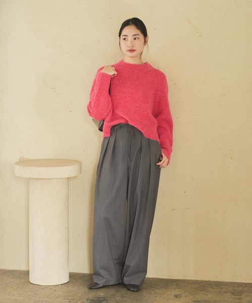 plage（プラージュ）の「LOOSE EASY SLAX パンツ（その他パンツ・レディース・ホワイト/チャコールグレー・38/36/34）」の5枚目の写真