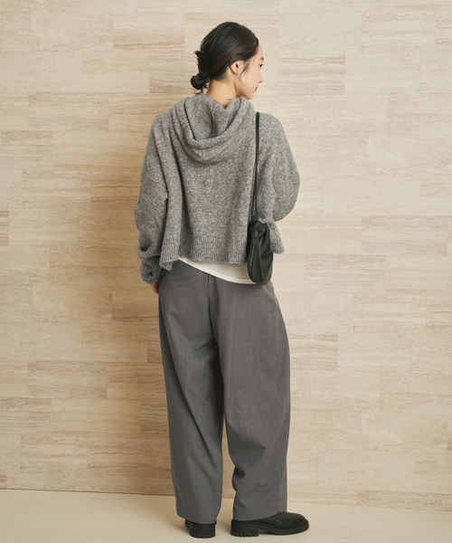 plage（プラージュ）の「LOOSE EASY SLAX パンツ（その他パンツ・レディース・ホワイト/チャコールグレー・38/36/34）」の16枚目の写真