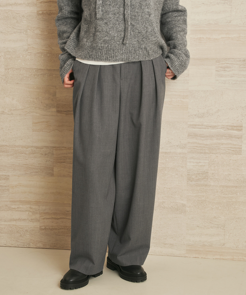 plage（プラージュ）の「LOOSE EASY SLAX パンツ（その他パンツ・レディース・ホワイト/チャコールグレー・38/36/34）」の18枚目の写真