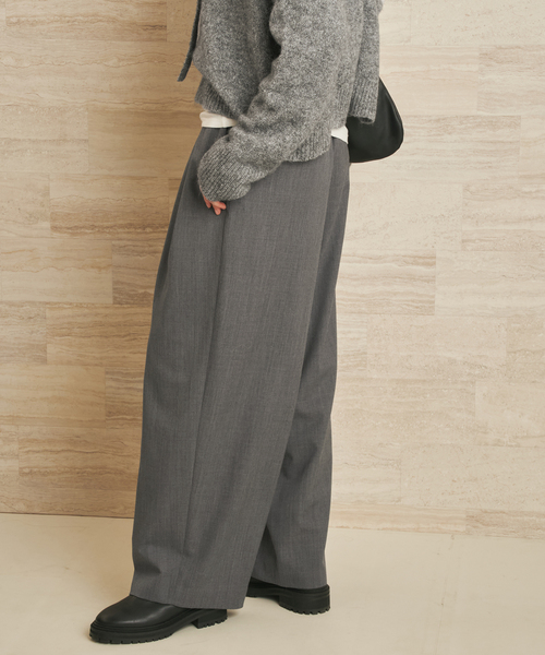 plage（プラージュ）の「LOOSE EASY SLAX パンツ（その他パンツ・レディース・ホワイト/チャコールグレー・38/36/34）」の20枚目の写真