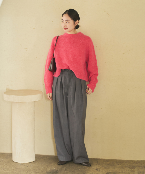 plage（プラージュ）の「LOOSE EASY SLAX パンツ（その他パンツ・レディース・ホワイト/チャコールグレー・38/36/34）」の22枚目の写真