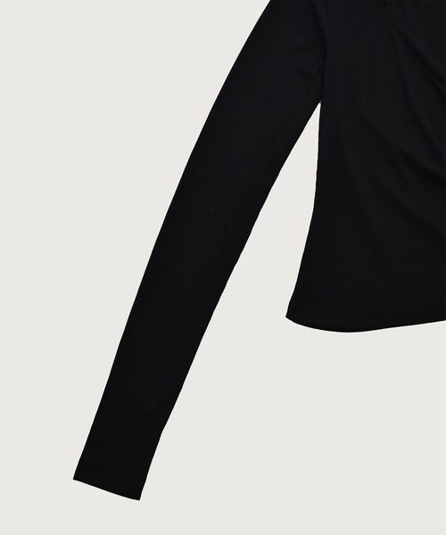 kiehtova（キエトヴァ）の「【kiehtova】ONE SHOULDER DRAPE TOPS/ワンショルダードレープトップス KTWR52（Tシャツ/カットソー・レディース・ブルー/ベージュ/ブラック・FREE）」の8枚目の写真