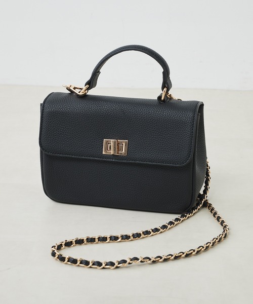 PUAL CE CIN(ピュアルセシン)の「チェーンショルダー2WAYバッグ(ショルダーバッグ・レディース・ブラック・FREE)」の13枚目の写真