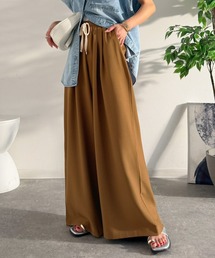 Java（ジャバ）の「《JaVa ジャバコラボ》夏を涼しく、品よくこなれる。リネンライクワイドストレートイージーパンツ（その他パンツ）」