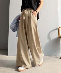 Java（ジャバ）の「《JaVa ジャバコラボ》夏を涼しく、品よくこなれる。リネンライクワイドストレートイージーパンツ（その他パンツ）」