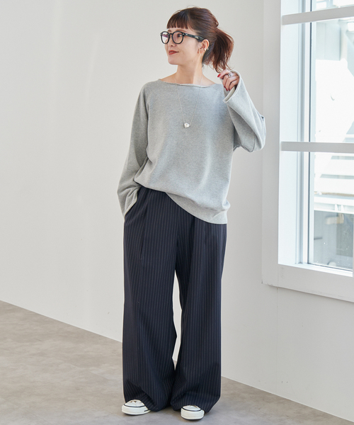 Spick & Span(スピックアンドスパン)の「《新色有り / 追加》SCREEN STARS/スクリーンスターズ 別注カットオフプルオーバー(スウェット・レディース・グレー/サックスブルー・FREE)」の3枚目の写真