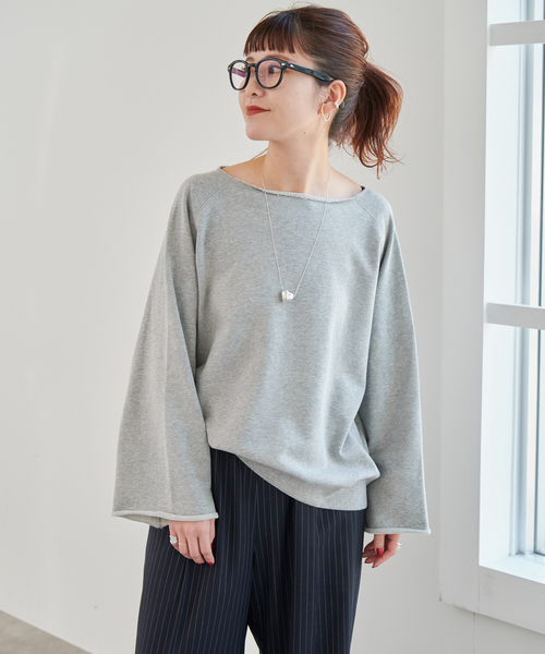 Spick & Span(スピックアンドスパン)の「《新色有り / 追加》SCREEN STARS/スクリーンスターズ 別注カットオフプルオーバー(スウェット・レディース・グレー/サックスブルー・FREE)」の5枚目の写真