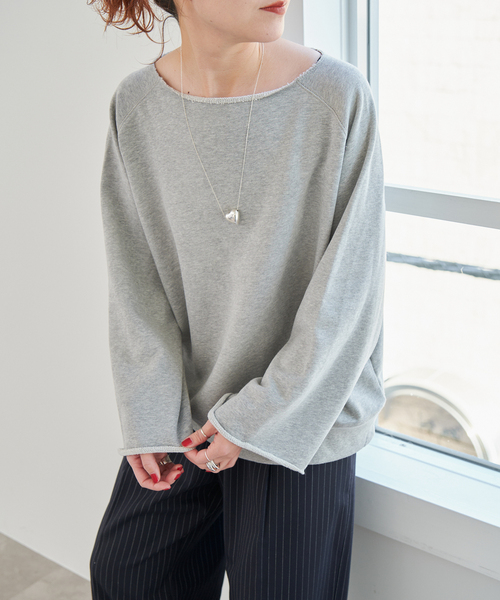 Spick & Span(スピックアンドスパン)の「《新色有り / 追加》SCREEN STARS/スクリーンスターズ 別注カットオフプルオーバー(スウェット・レディース・グレー/サックスブルー・FREE)」の6枚目の写真