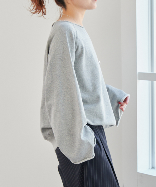 Spick & Span(スピックアンドスパン)の「《新色有り / 追加》SCREEN STARS/スクリーンスターズ 別注カットオフプルオーバー(スウェット・レディース・グレー/サックスブルー・FREE)」の7枚目の写真