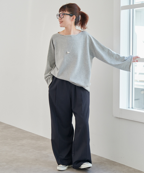 Spick & Span(スピックアンドスパン)の「《新色有り / 追加》SCREEN STARS/スクリーンスターズ 別注カットオフプルオーバー(スウェット・レディース・グレー/サックスブルー・FREE)」の9枚目の写真