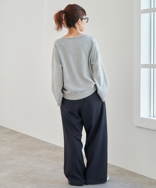 Spick & Span(スピックアンドスパン)の「《新色有り / 追加》SCREEN STARS/スクリーンスターズ 別注カットオフプルオーバー(スウェット・レディース・グレー/サックスブルー・FREE)」の10枚目の写真