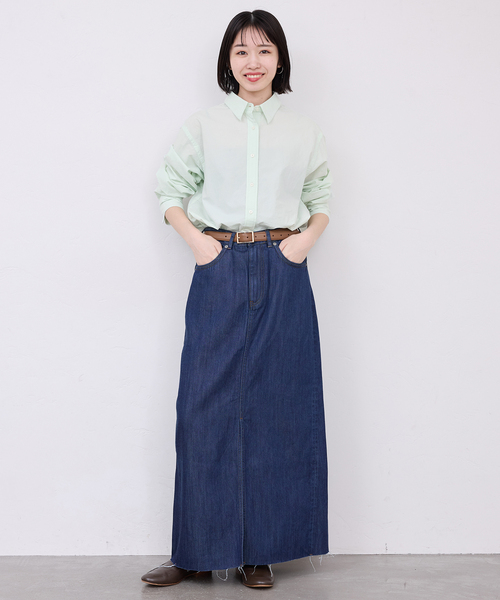 SLOBE IENA(スローブイエナ)の「Wash Cotton Color シャツ(シャツ/ブラウス・レディース・サックスブルー/イエロー/グリーン系その他/ピンク・FREE)」の5枚目の写真