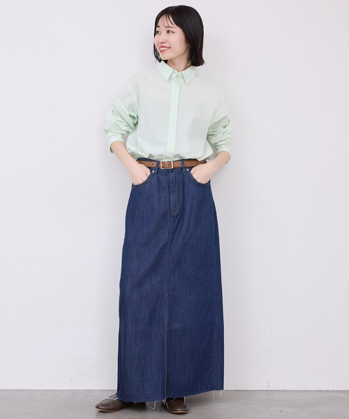 SLOBE IENA(スローブイエナ)の「Wash Cotton Color シャツ(シャツ/ブラウス・レディース・サックスブルー/イエロー/グリーン系その他/ピンク・FREE)」の6枚目の写真