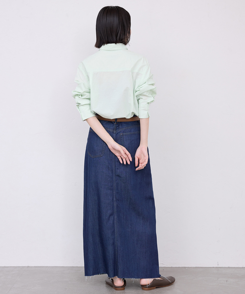 SLOBE IENA(スローブイエナ)の「Wash Cotton Color シャツ(シャツ/ブラウス・レディース・サックスブルー/イエロー/グリーン系その他/ピンク・FREE)」の7枚目の写真