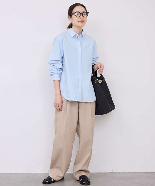 SLOBE IENA(スローブイエナ)の「Wash Cotton Color シャツ(シャツ/ブラウス・レディース・サックスブルー/イエロー/グリーン系その他/ピンク・FREE)」の14枚目の写真