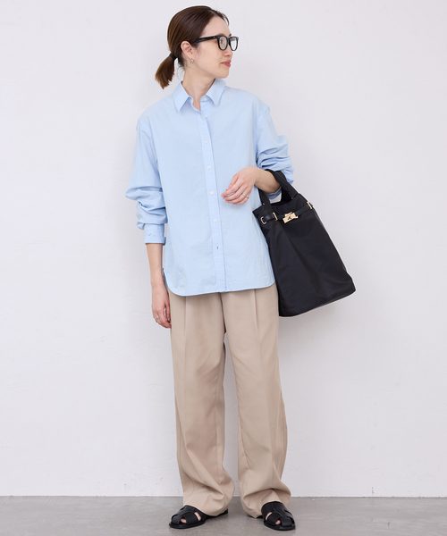 SLOBE IENA(スローブイエナ)の「Wash Cotton Color シャツ(シャツ/ブラウス・レディース・サックスブルー/イエロー/グリーン系その他/ピンク・FREE)」の15枚目の写真